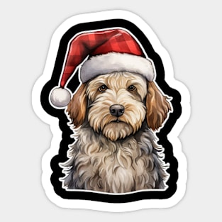 Labradoodle Christmas Sticker